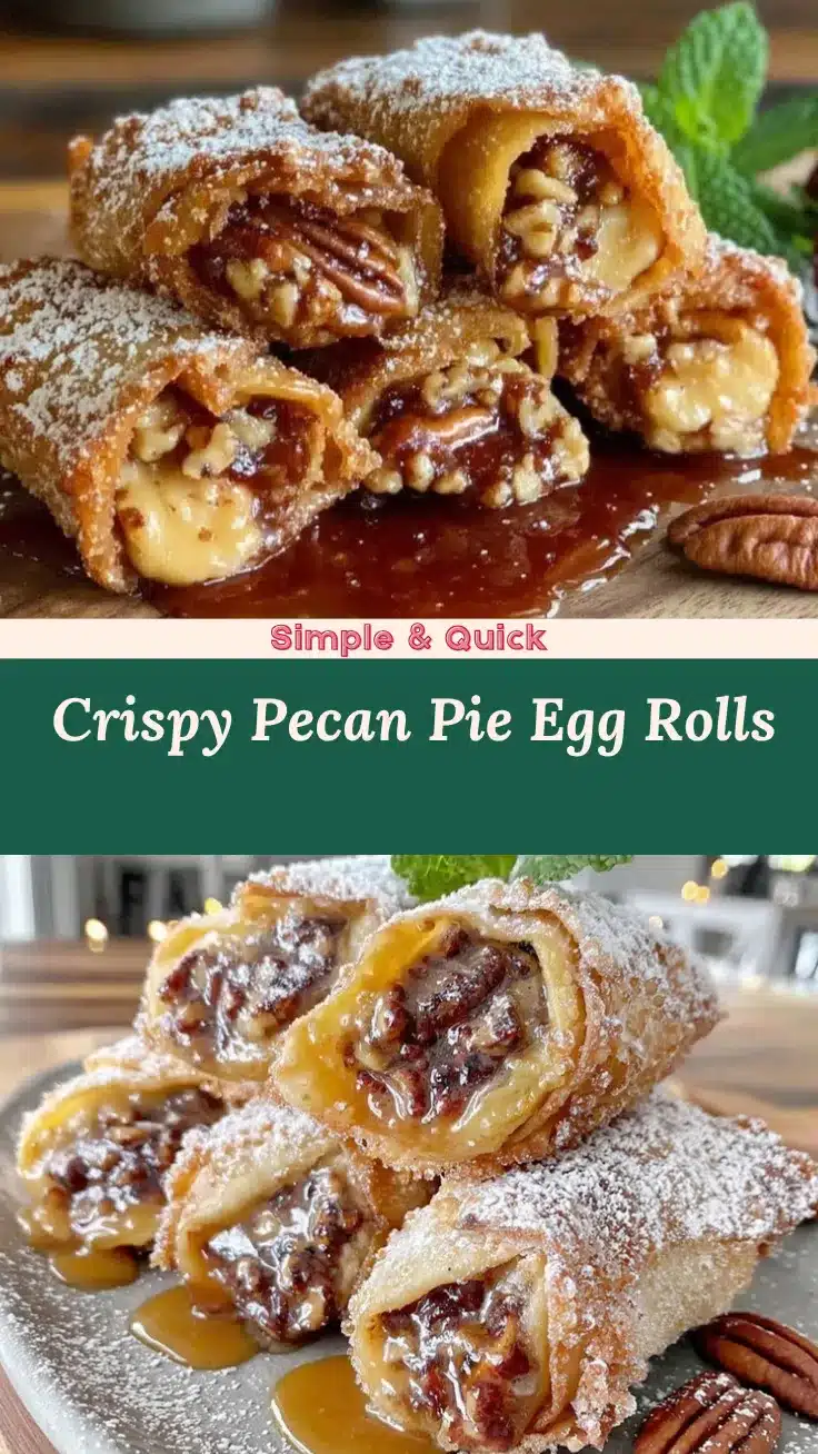 pecan pie egg rolls recipe
