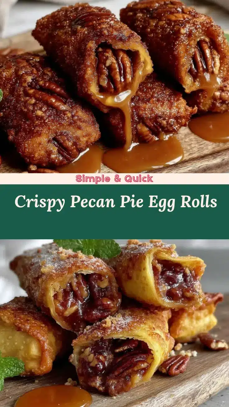 pecan pie egg rolls recipe