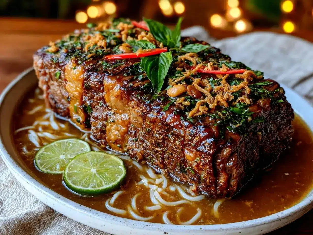 Pho-Spiced Prime Rib Roast preparation steps