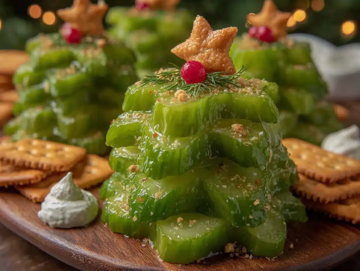 pickle Christmas tree preparation steps