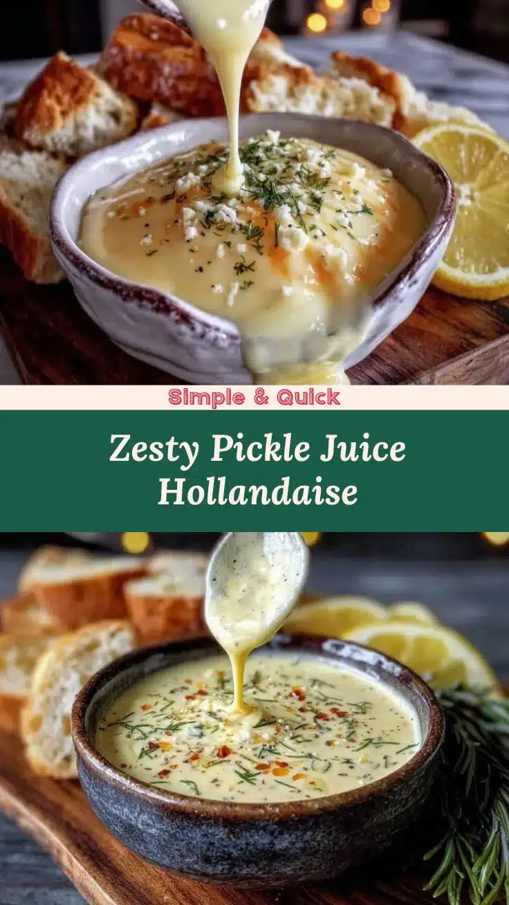pickle juice hollandaise recipe