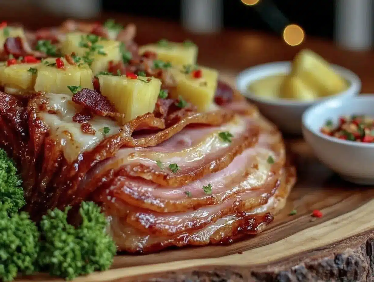 pineapple pizza spiral ham preparation steps