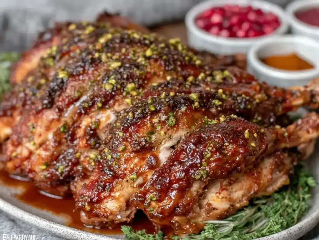 pomegranate-molasses turkey - featured image