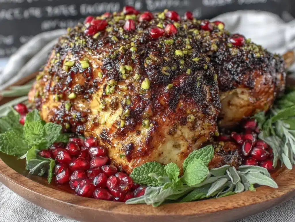 pomegranate-molasses turkey - featured image