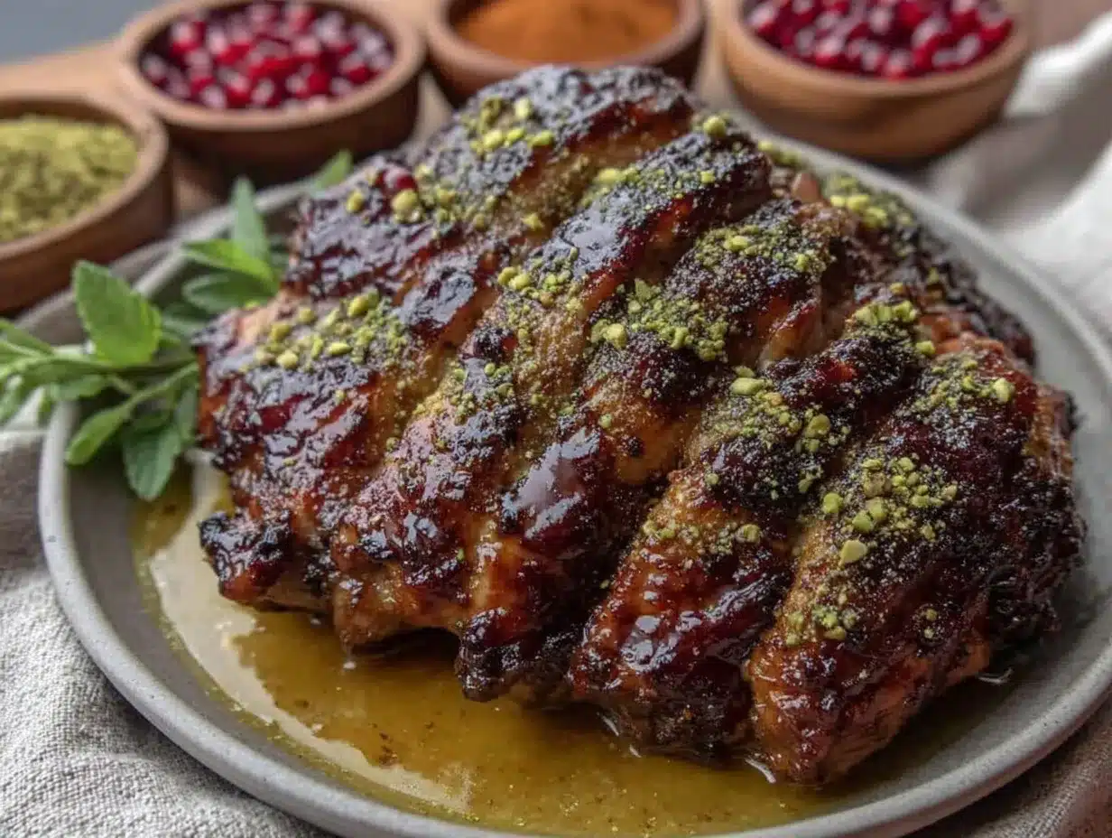 pomegranate-molasses turkey preparation steps