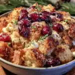 popcorn cranberry stuffing - featured image