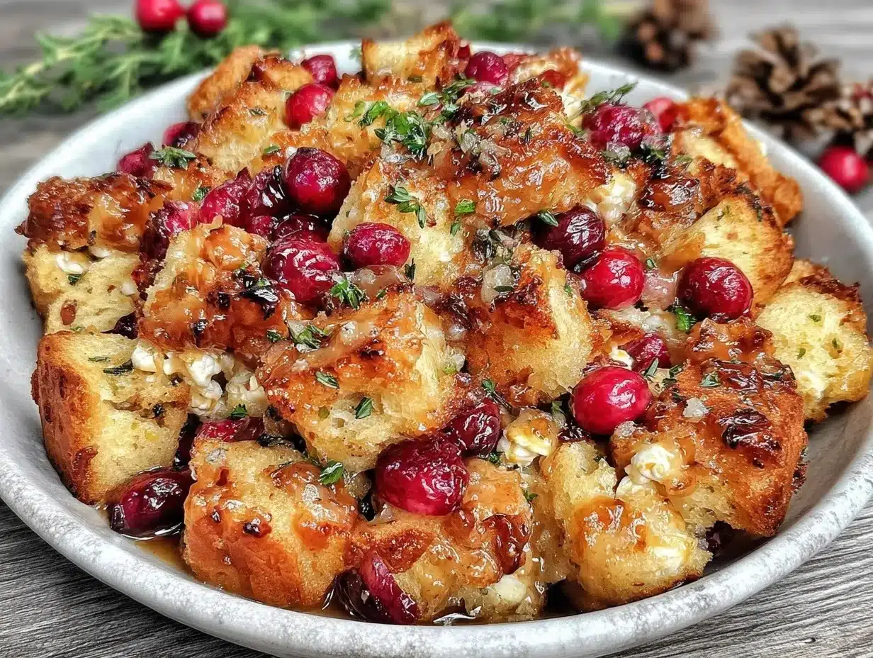 popcorn cranberry stuffing preparation steps