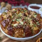 pretzel beer cheese stuffing - featured image