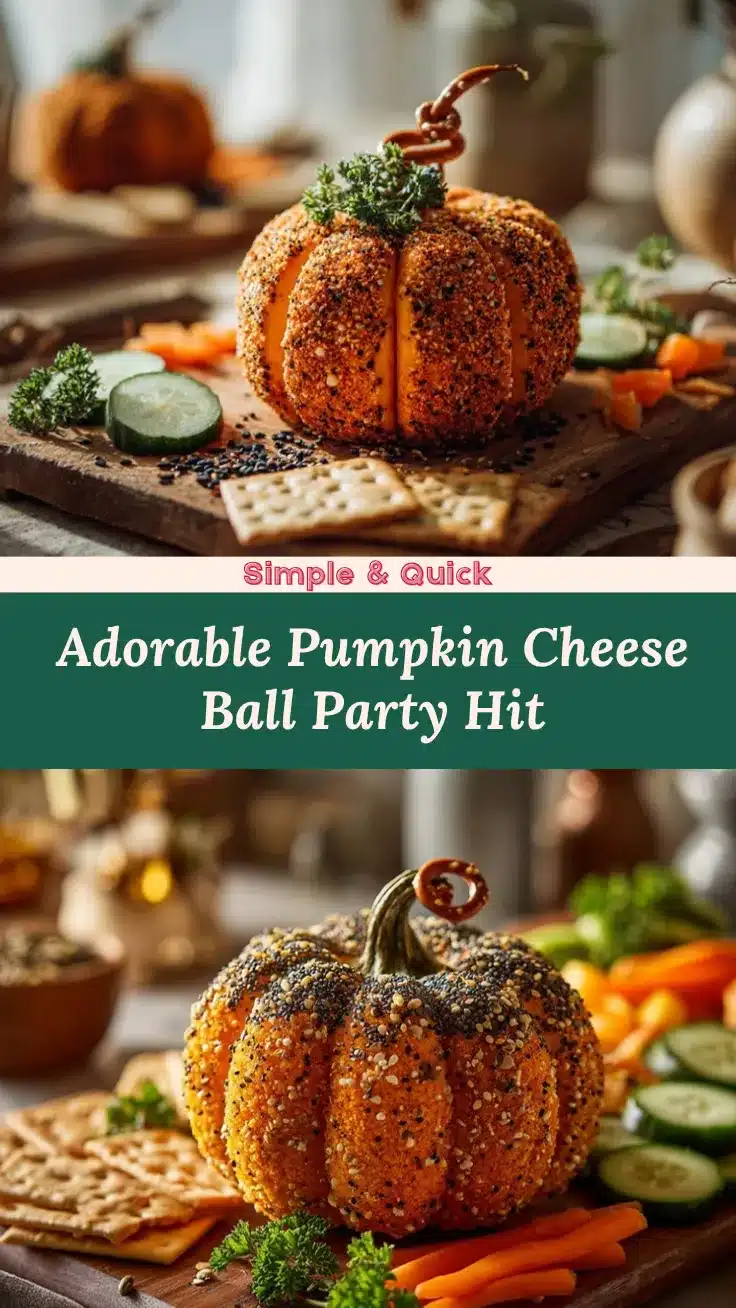 pumpkin-shaped cheese ball recipe
