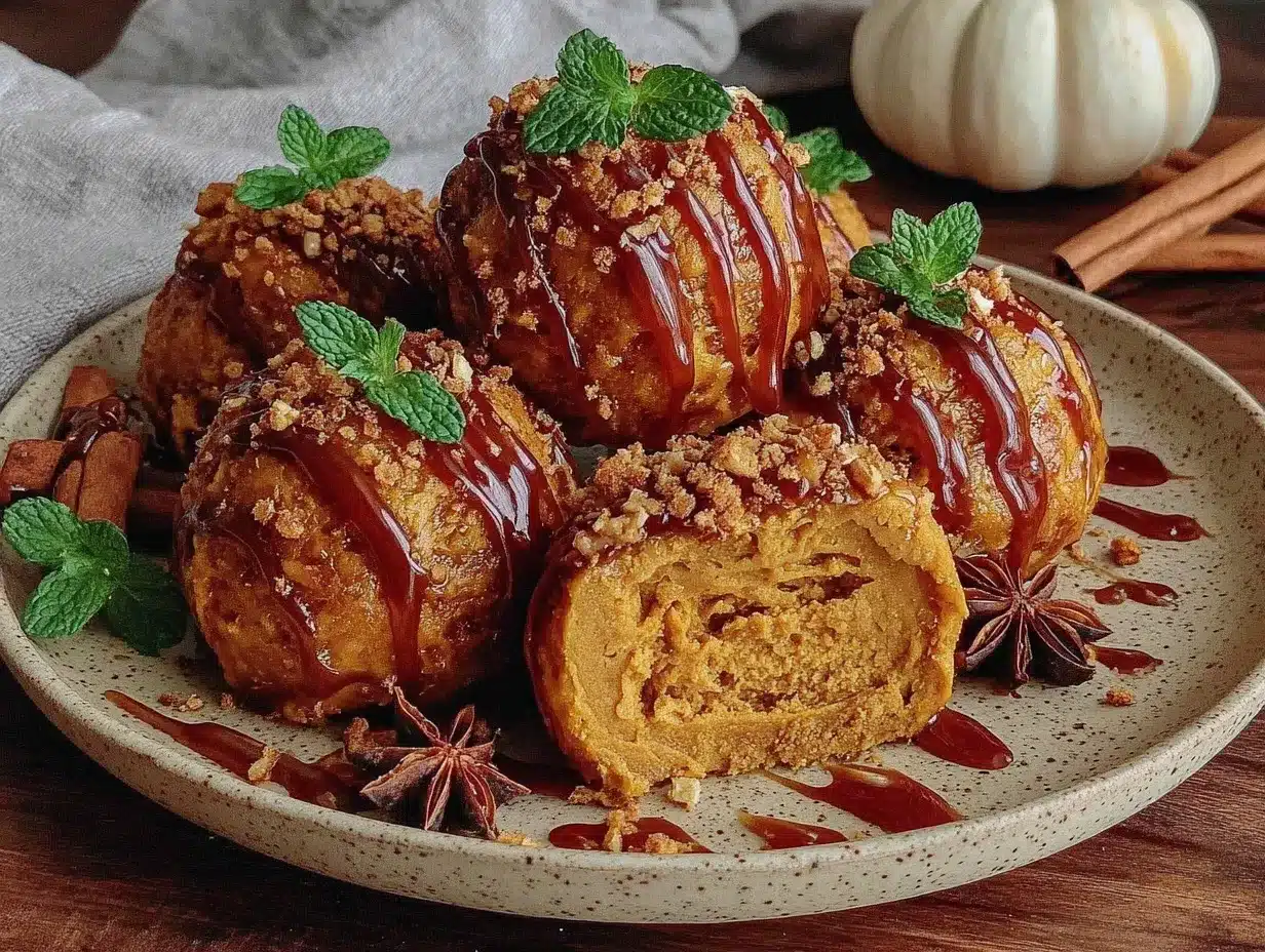 pumpkin spice mochi ice cream preparation steps