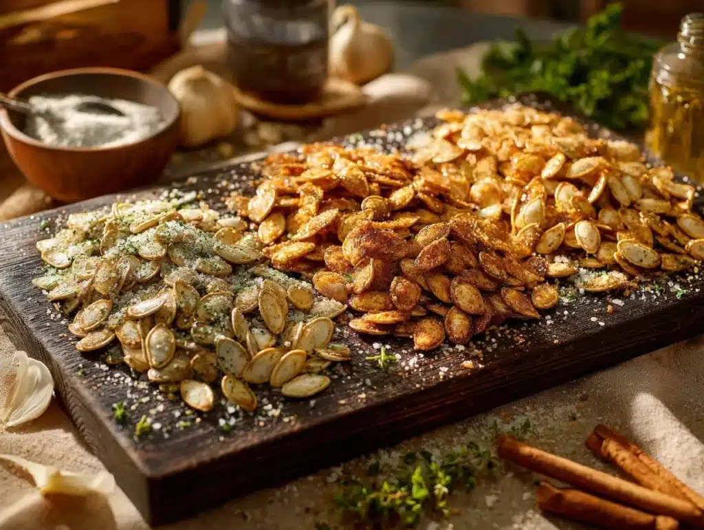 roasted pumpkin seeds - featured image