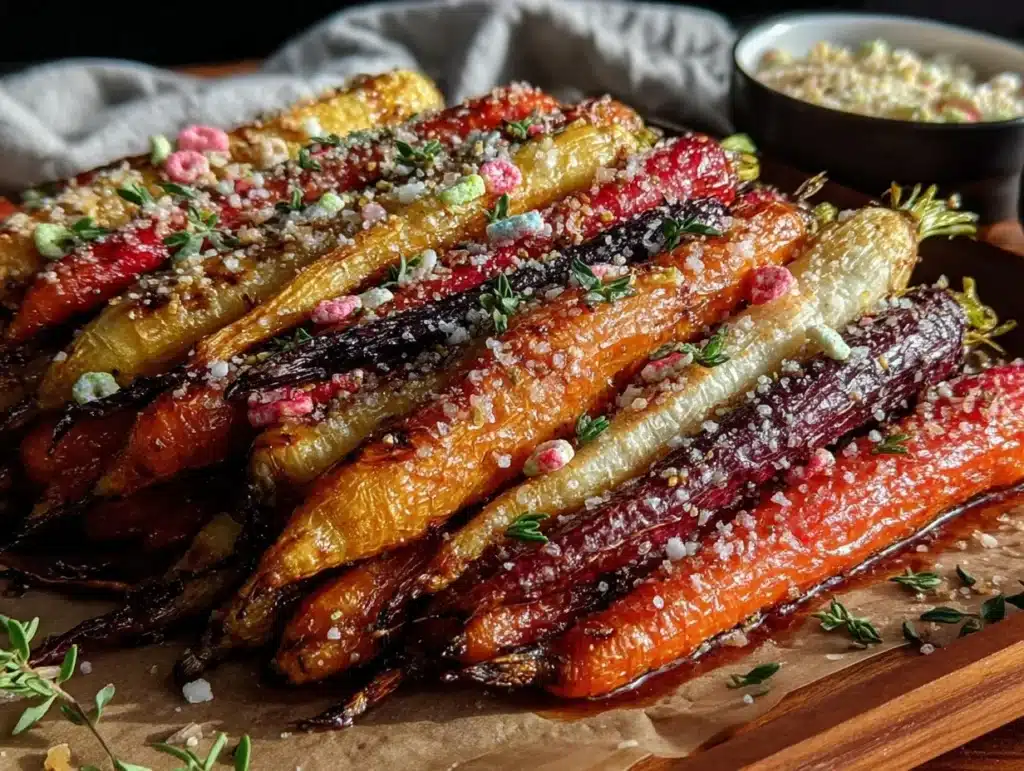 roasted rainbow carrots - featured image