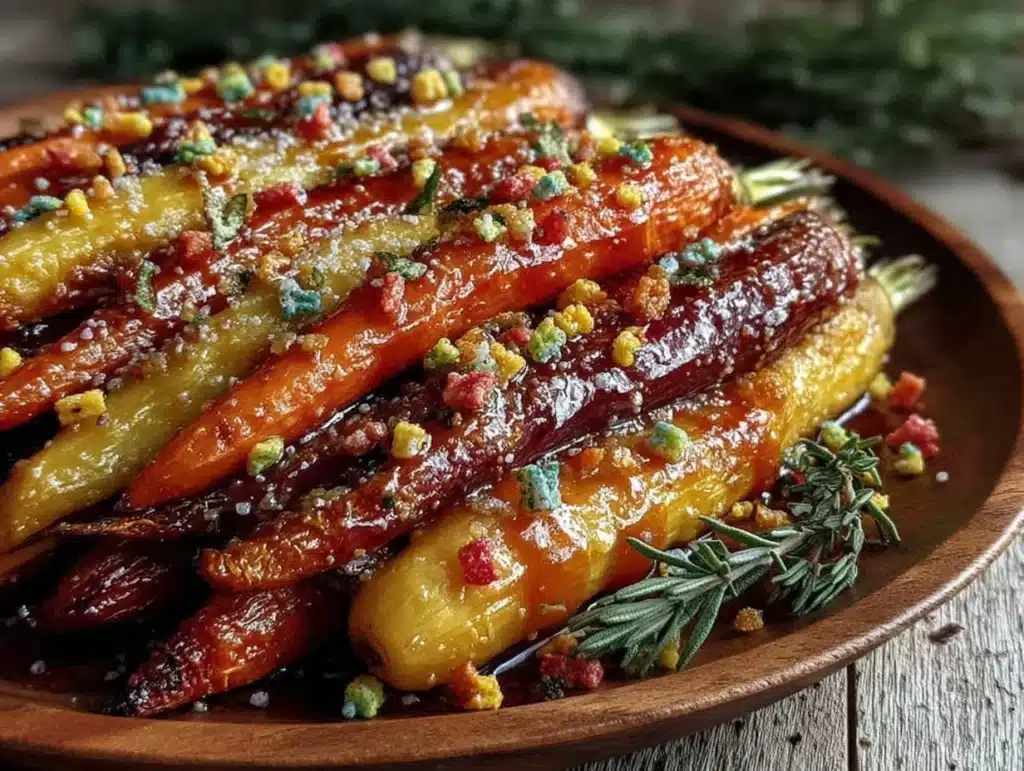 roasted rainbow carrots - featured image