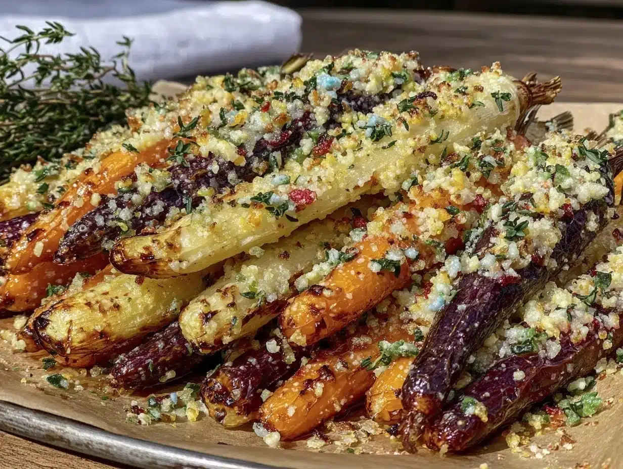 roasted rainbow carrots preparation steps