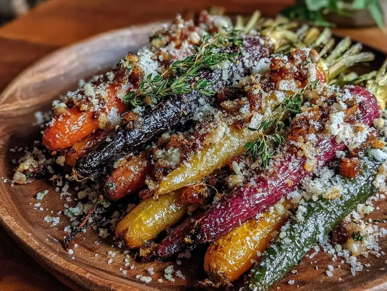 roasted rainbow carrots preparation steps