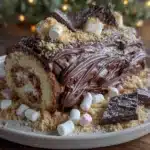 Smores Yule Log - featured image