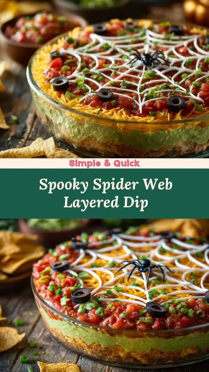 Spider Web Seven-Layer Dip recipe