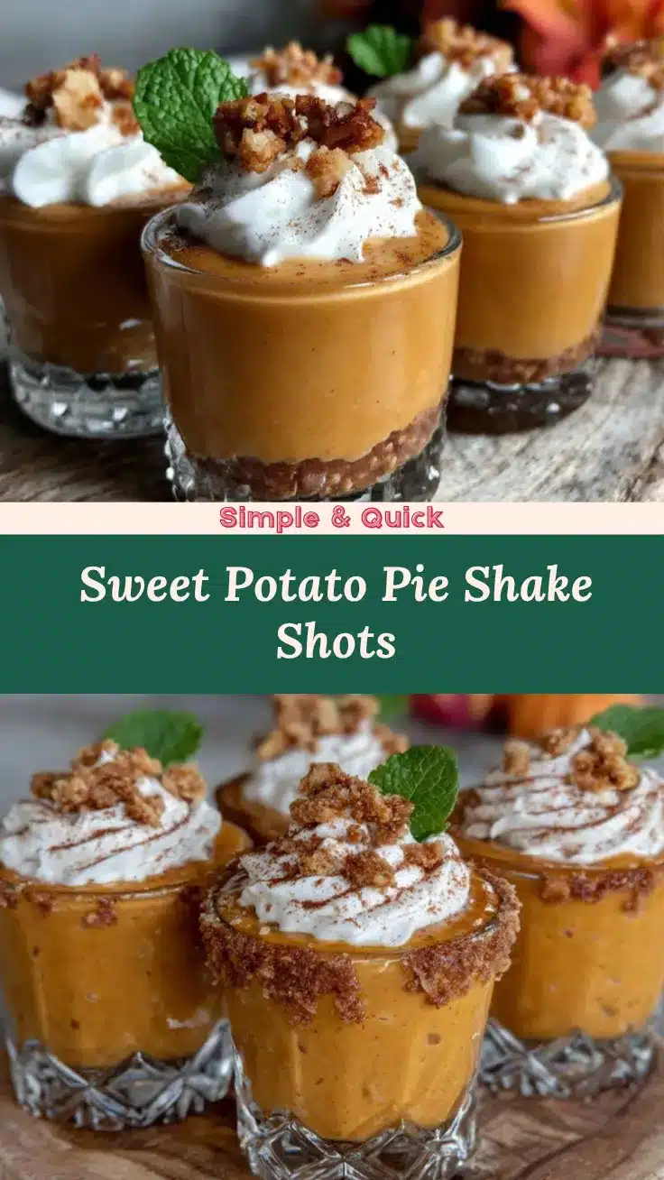 sweet potato pie milkshake shots recipe