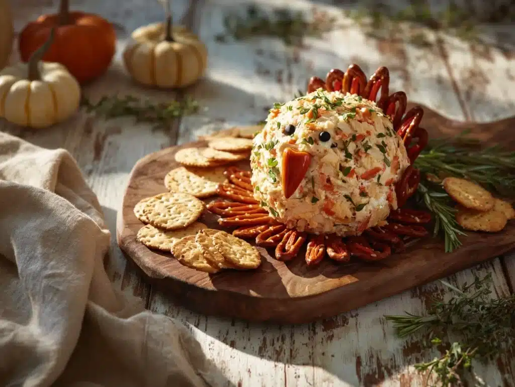 turkey cheese ball - featured image