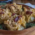turkey dinner soup dumplings - featured image