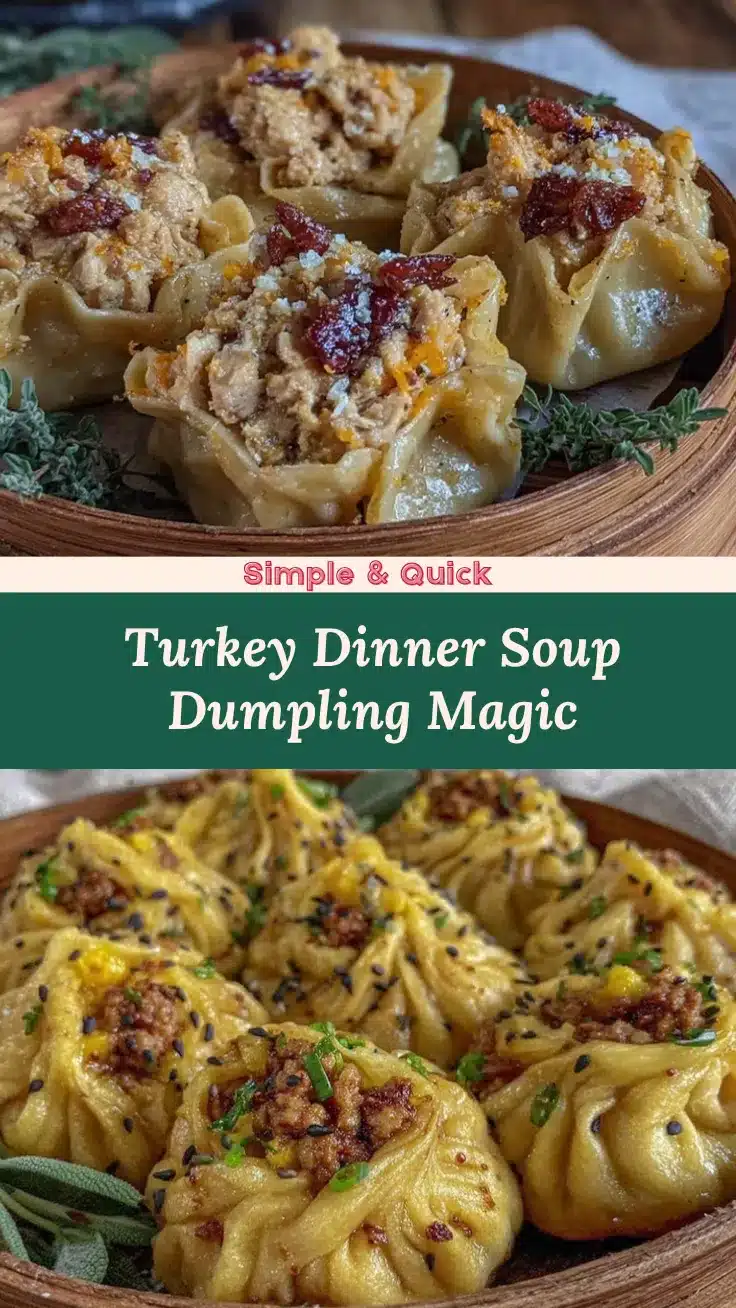 turkey dinner soup dumplings recipe