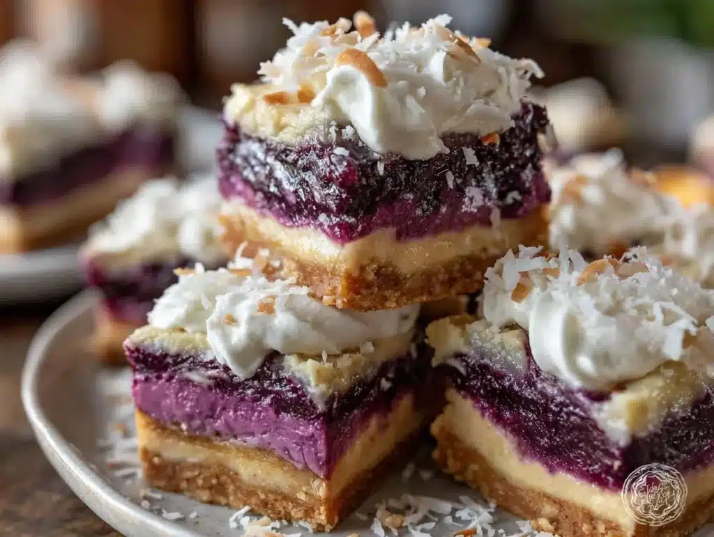 ube pie towers - featured image