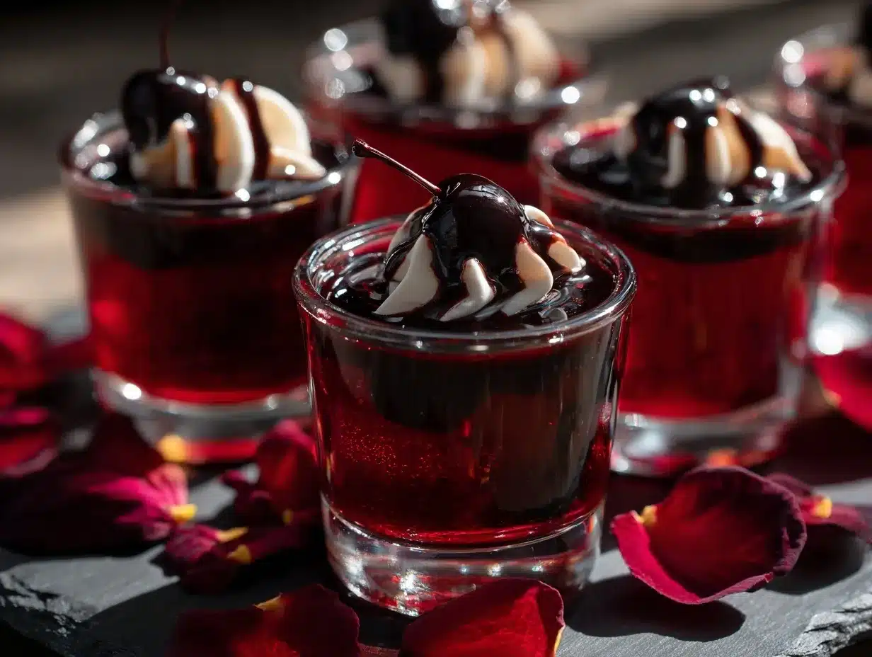 Vampires Kiss Jello Shots preparation steps