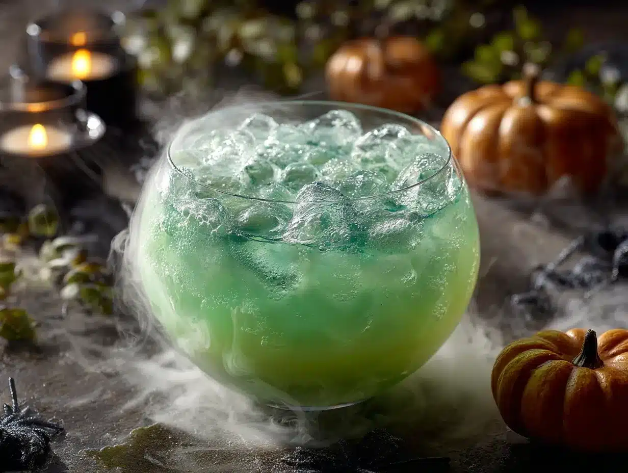 Witches Brew Green Punch preparation steps