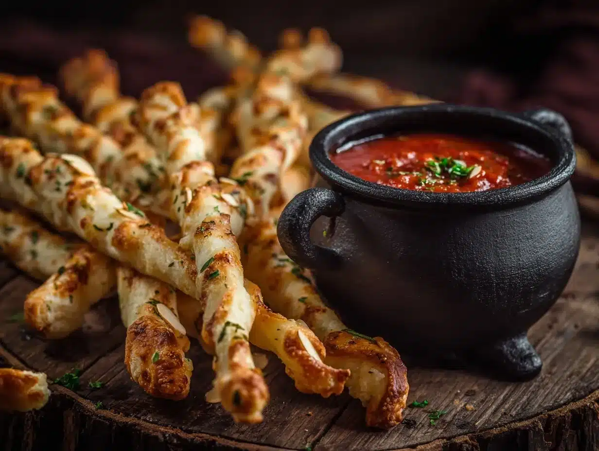 Witches Fingers Breadsticks preparation steps