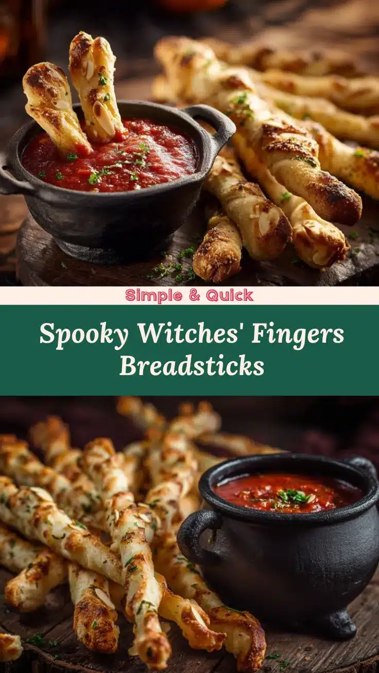 Witches Fingers Breadsticks recipe