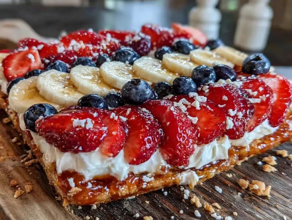 American Flag Fruit Pizza - featured image