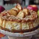 Apple Crisp Cheesecake - featured image