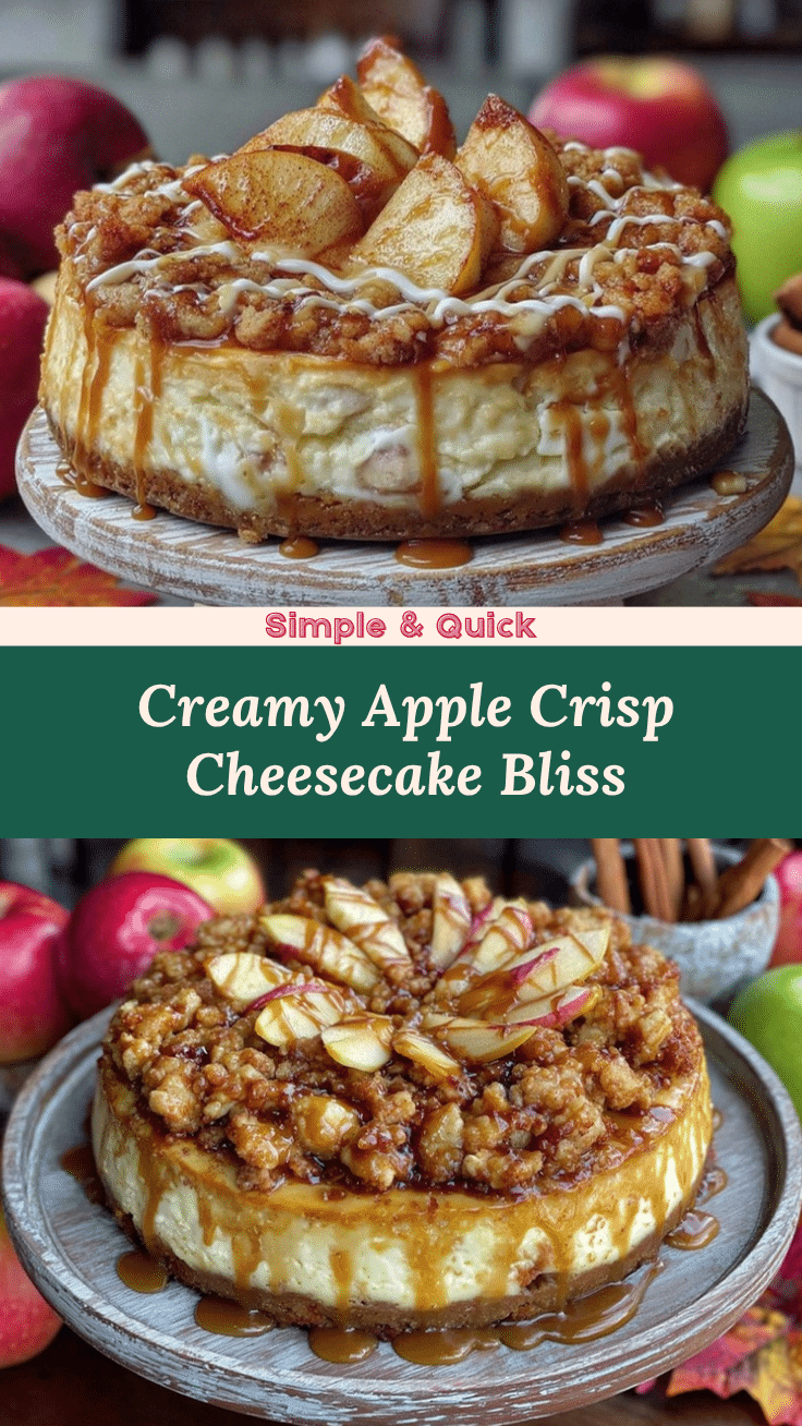 Apple Crisp Cheesecake recipe