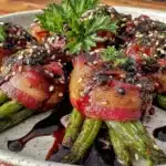 bacon-wrapped green beans - featured image