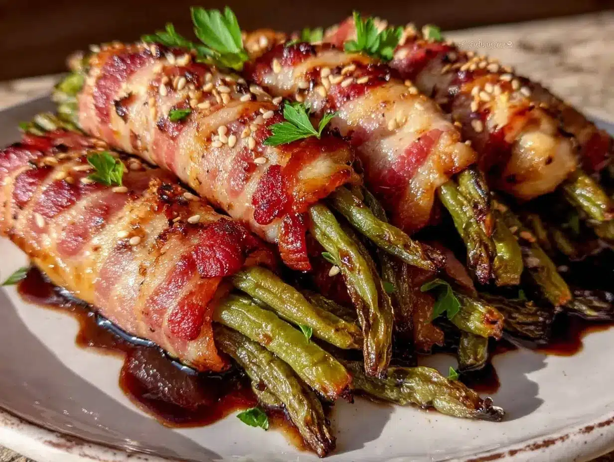 bacon-wrapped green beans preparation steps