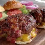 bacon wrapped jalapeño burgers - featured image