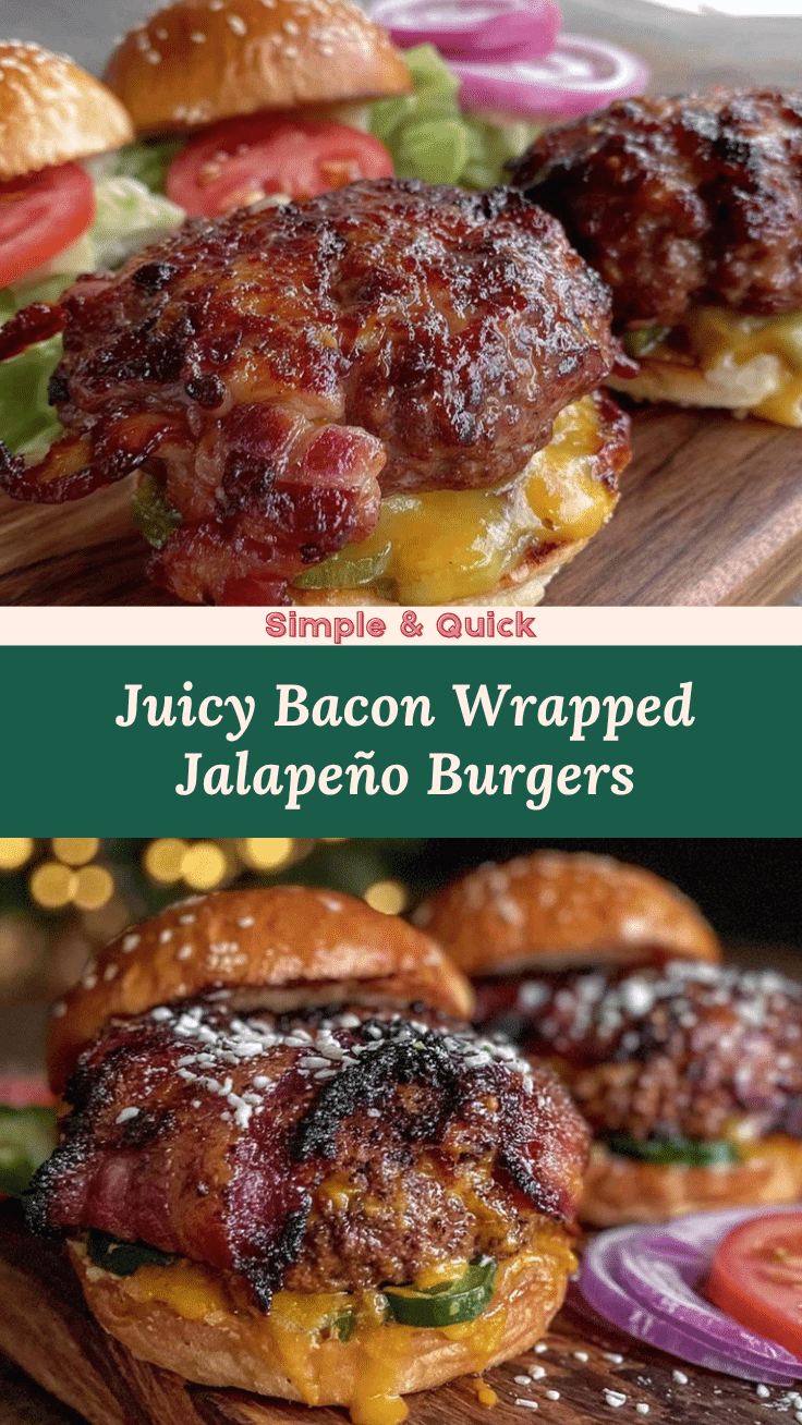 bacon wrapped jalapeño burgers recipe