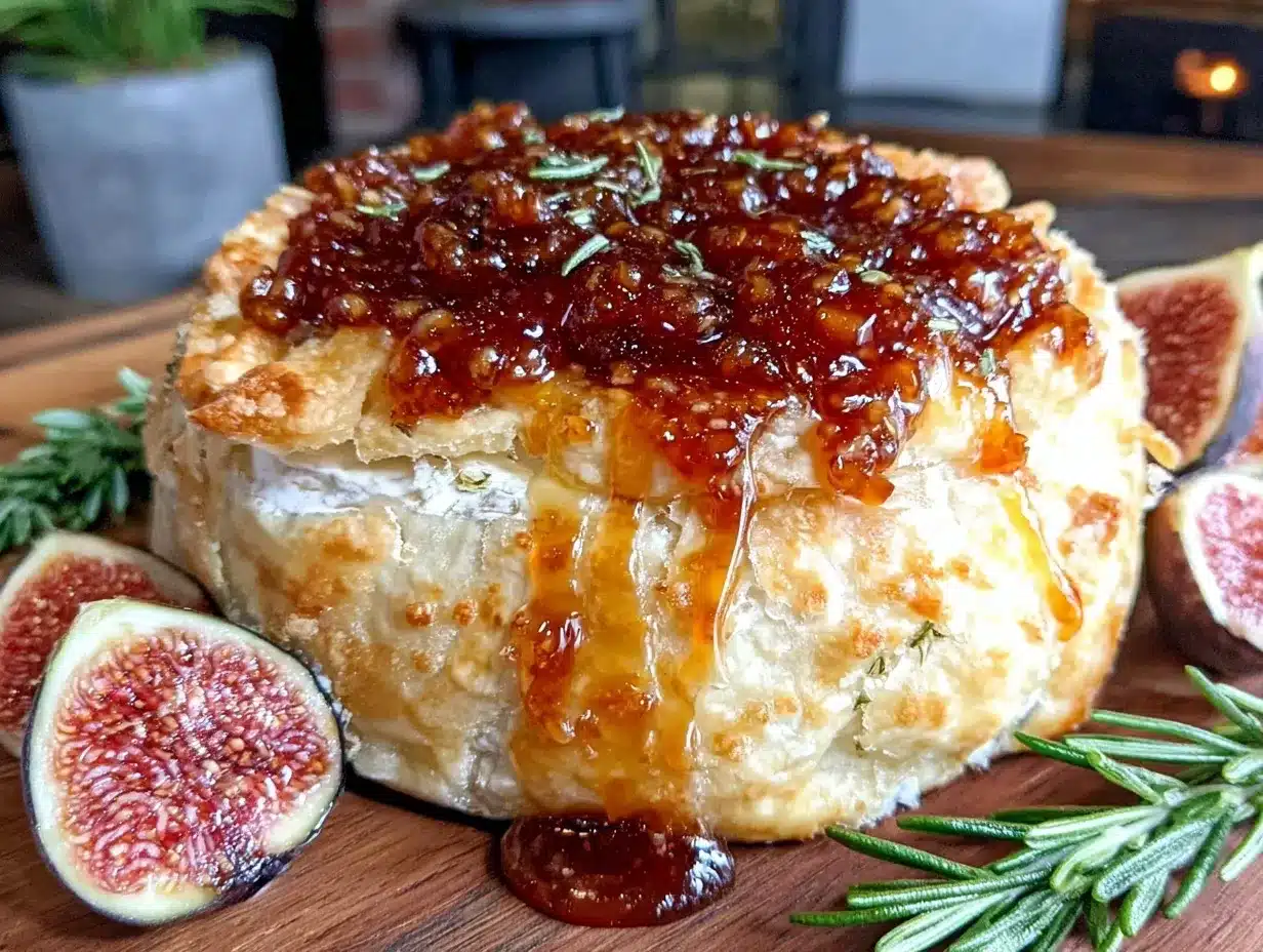 baked brie with fig jam preparation steps