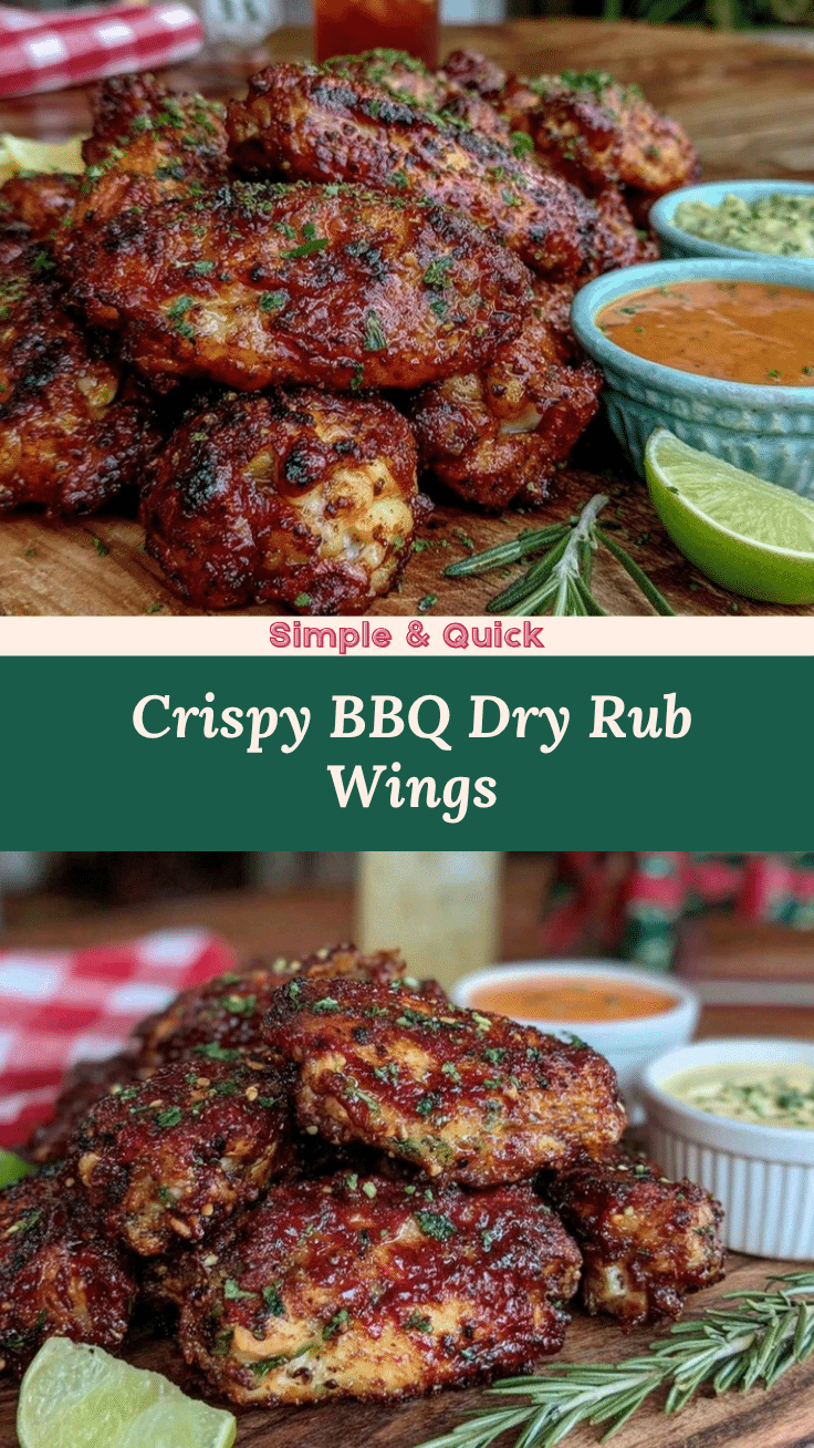 BBQ dry rub chicken wings recipe