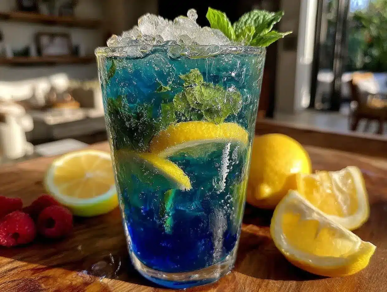 blue raspberry lemonade preparation steps
