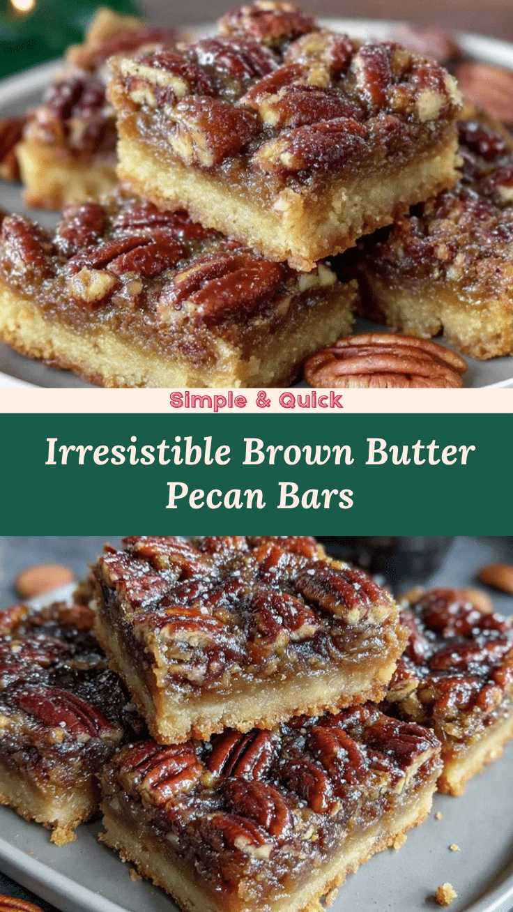 brown butter pecan pie bars recipe
