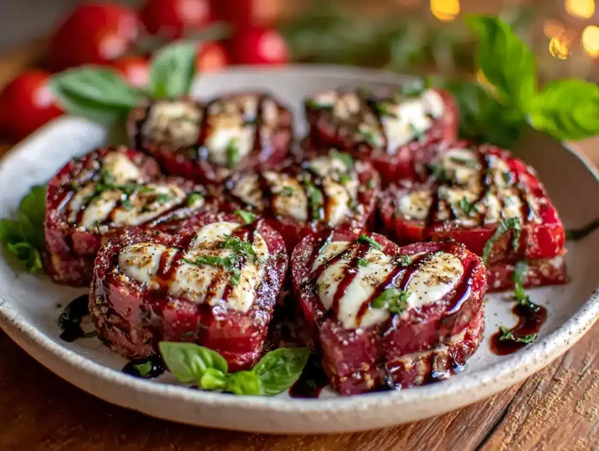 Caprese Salad Hearts preparation steps