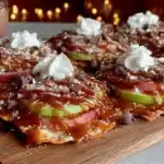 caramel apple nachos - featured image