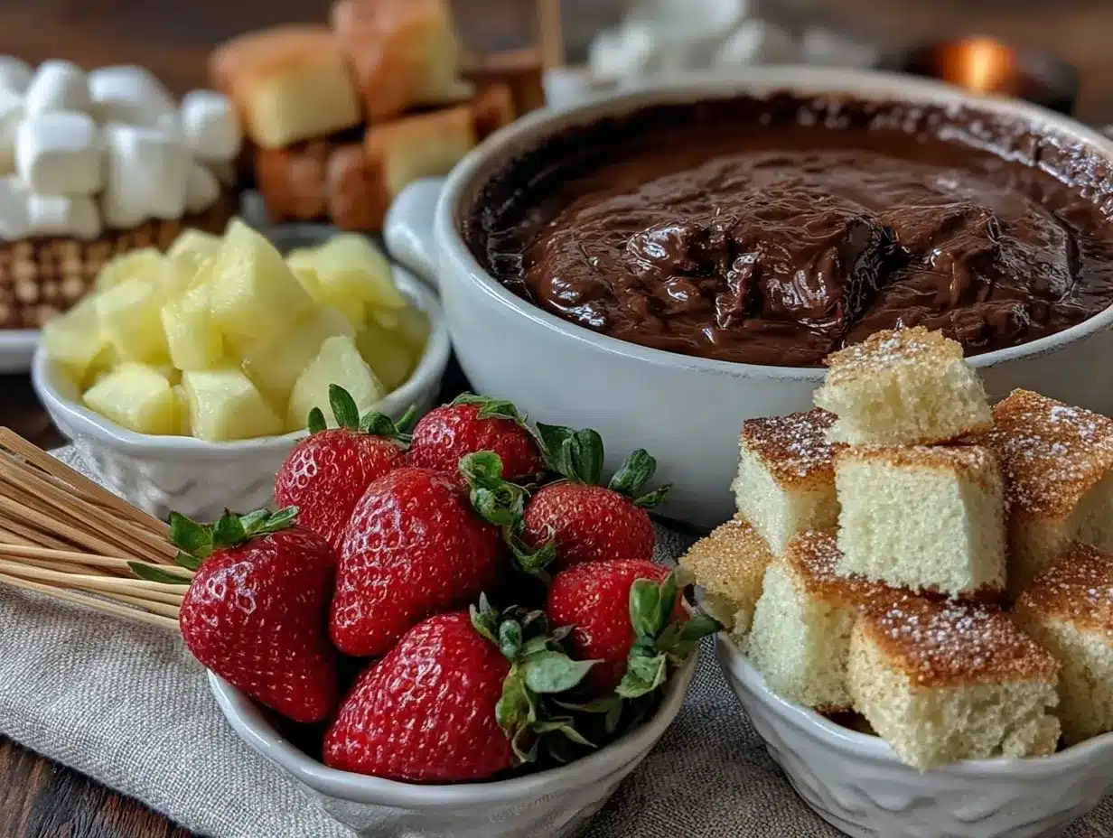 chocolate fondue preparation steps