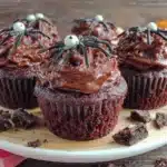 chocolate spider cupcakes - featured image