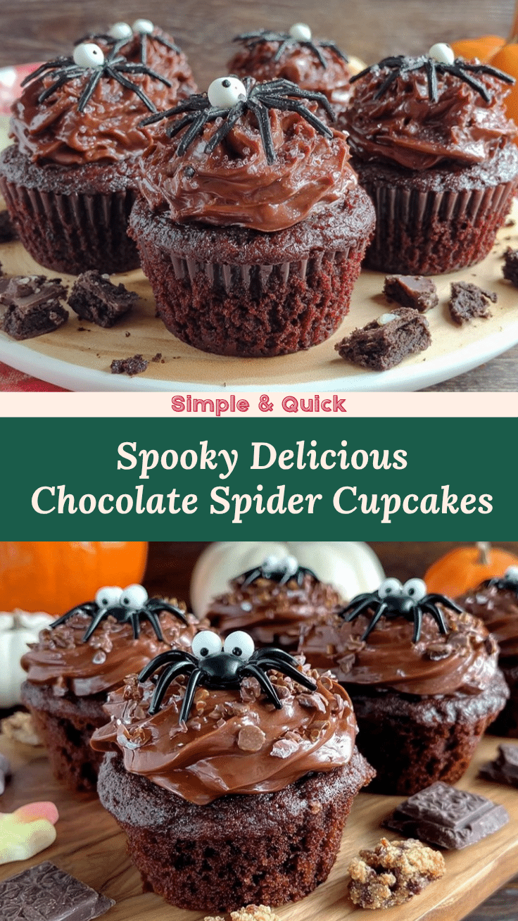 chocolate spider cupcakes recipe