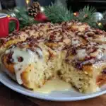 Christmas Cinnamon Roll Casserole - featured image