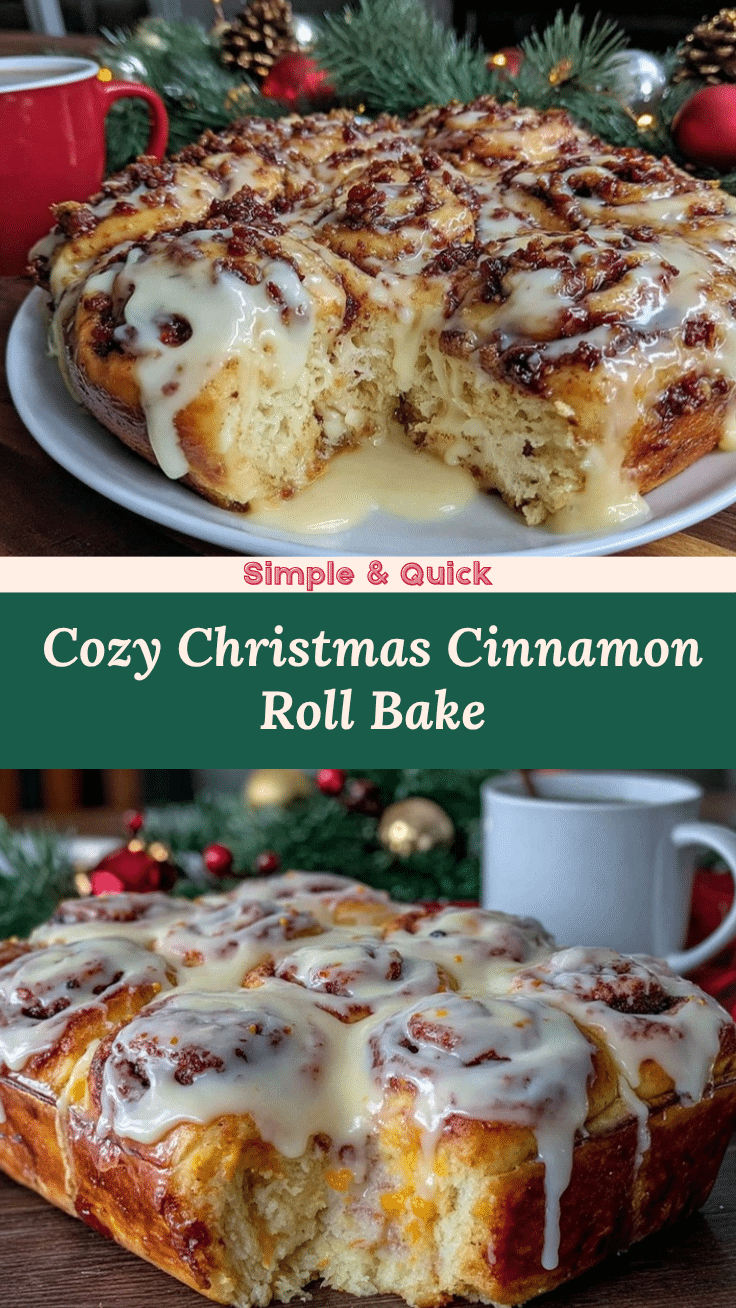 Christmas Cinnamon Roll Casserole recipe