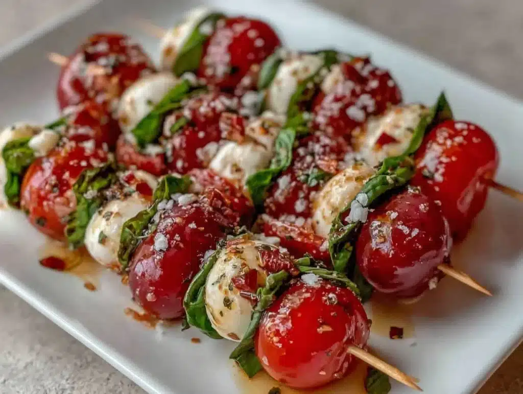 Christmas Tree Caprese Skewers - featured image
