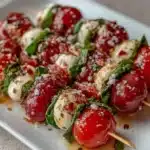 Christmas Tree Caprese Skewers - featured image